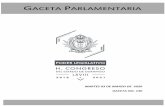 MARTES 03 DE MARZO DE 2020 GACETA NO. 130congresodurango.gob.mx/Archivos/LXVIII/GACETAS/Gacetas... · 2020. 3. 3. · 5 c. orden del dÍa sesiÓn ordinaria h. lxviii legislatura del