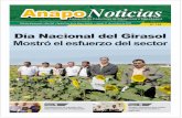 Día Nacional del Girasol - agroavances.comagroavances.com/.../Anapo-Noticias-Dia-Nacional-del-Girasol.pdf · Presentaron el estudio del Plan Nacional de Fertilización Página 5