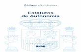 Estatutos de Autonomía - Papeles de Sociedad.info · Ley Orgánica 2/2007, de 19 de marzo, de reforma del Estatuto de Autonomía para Andalucía ..... 109 § 5. Ley Orgánica 7/1981,