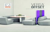 versa OFFSET - Muebles para OficinaEn modulares VERTEX/SLICE es posible combinar colores de asiento/respaldo solo del mismo catalogo de telas Los sofa modulares *incluyen herraje metÁlico