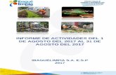INFORME DE ACTIVIDADES IBAGUÉLIMPIA...la ejecución de actividades tendientes al Mantenimiento y Recuperación de Parques, Jardines y Zonas Verdes del Municipio de Ibagué”, la