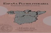 Afiche espanhol PDF - konferens.ht.lu.se · n r n z a o n a o t z u z k EspañaPluriliteraria Simposiointernacional 9 a d oa á rs,a a y , , e n a, se á a ni r. náo ioá in,r zin.aaa