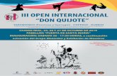 III OPEN INTERNACIONAL “DON QUIJOTE”castillalamanchataekwondo.com/images/DON QUIJOTE 2019/REVIS… · Eventos deportivos como el III Open Internacional Don Quijote de taekwondo