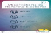 Jefe de Gobierno - Buenos Aires · 3 Observatorio de Reforma Electoral La Ciudad Autónoma de Buenos Aires, a veinte años de la sanción de la Constitución que consagró su autonomía,