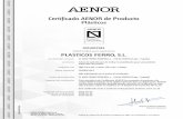 Certificado AENOR de Producto · Tel. 91 432 60 00.- Entidad de certificación de producto acreditada por ENAC con acreditación nº 1/C-PR271 Original Electrónico Marca comercial