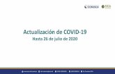 Actualización de COVID-19comisca.net/sites/default/files/20200726... · Actualización de COVID-19 Hasta 26 de julio de 2020. Casos confirmados de COVID-19 por fecha de notificación
