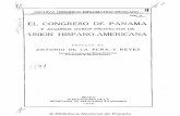 EL CONGRESO DE PANAMÁbdigital.binal.ac.pa/bdp/El congreso y la union1.pdfsobresalía en el fundador de Colombia, del Perú y de Bolivia, promovió y llevó a cabo la formación del