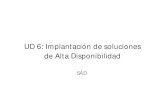 UD 6: Implantación de soluciones de Alta Disponibilidad · PDF file UD 6: “Implantación de soluciones de Alta Disponibilidad” SOLUCIONES ALTA DISPONIBILIDAD 1. Elabora un informe