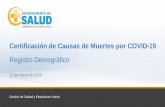 Certificación de Causas de Muertes por COVID-19 COVID-19 RegDem.pdf · Certificación de Causas de Muerte por COVID-19 Instrucciones básicas: 1. Es importante enfatizar que la enfermedad