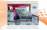 Catálogo Colección Hogar Primavera / Verano 2017-2018 · Cortinas de Cocina-,Manteles- Repasadores - Caminos de mesa Catálogo Colección Hogar Primavera / Verano 2017-2018