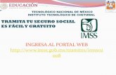 TRAMITA TU SEGURO SOCIAL ES FÁCIL Y GRATUITOchetumal.tecnm.mx/images/2020/09SEPTIEMBRE/Res3... · Tu Número de Seguridad Social (NSS), ha sido enviado a tu correo electrónico.