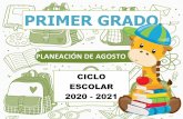 PRIMER GRADO · 2020. 8. 8. · MATERIA Español GRADO 1º SEMANA Semana 1 ACTIVIDADES Clase 1 Entregar a los alumnos una hoja en blanco y pedirles que en ella escriban su nombre