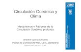 Circulación Oceánica y Clima - IMEDEA Divulga CSIC-UIB€¦ · Causas de dependencia entre Q(t) y estado climático 1. En los estadiales, la banda de westerlies australes está