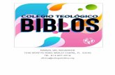 MANUAL DEL ESTUDIANTE 7546 BOYETTE ROAD, WESLEY …colegiobiblos.org/wp-content/uploads/2020/07/2020-21-NUEVO-MAN… · COLEGIO TEOLOGICO BIBLOS – Manual del Estudiante – Revisión