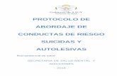 PROTOCOLO DE ABORDAJE DE CONDUCTAS DE RIESGO … de... · 2019. 1. 23. · - En caso de disminución de riesgo, realizar articulación para tratamiento ambulatorio y seguimiento en
