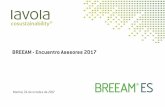 BREEAM - Encuentro Asesores 2017 · Turismo responsable Responsabilidad social Energía Economía circular Residuos Edificación sostenible Formaciones Territorio sostenible Cambio