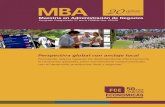 MBA - UNICEN · MBA en Tandil. La Facultad de Ciencias Económicas de la UNICEN ha alcanzado un sólido desarrollo académico en el área de Administración de Negocios, que se sustenta