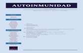 AUTOINMUNIDAD - neumo-argentina.org · Autoinmunidad se publica cuatro veces por año en los meses de Abril, Junio, Setiembre y Noviembre. R.N.P.I.: en trámite De acuerdo a la Resolución