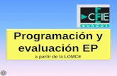 Programación y evaluación EP€¦ · • Criterios generales de evaluación de los aprendizajes. • Criterios de promoción del alumnado e información a las familias. • Orientaciones