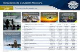 Indicadores de la Aviación Mexicana - Gob€¦ · enero - diciembre 2019 Indicadores de la Aviación Mexicana Total aerolíneas nacionales Vuelos domésticos Vuelos internacionales