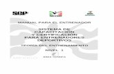 SISTEMA DE CAPACITACIÓN Y CERTIFICACIÓN PARA …MANUAL PARA EL ENTRENADOR IV PRESENTACIÓN La inquietud de instrumentar en México un Sistema de Capacitación y Certificación para