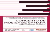 Programa - ISCAP | P.PORTO · Programa Concerto de Música de Câmara "Embaixada de Mestria" I parte Bach J.S. (1685-1750) Partita em lá menor para flauta solo BWV1013 (10’) Allemande