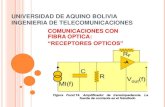 UNIVERSIDAD DE AQUINO BOLIVIA INGENIERIA DE …€¦ · INTRODUCCION En esencia un sistema de comunicaciones ópticas es un sistema de comunicaciones electrónico con la diferencia