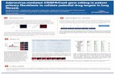 Adenovirus-Mediated CRISPR/Cas9 Gene Editing in Patient ......Adenovirus-mediated CRISPR/Cas9 gene editing in patient primary fibroblasts to validate potential drug targets in lung