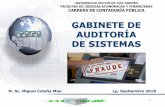 GABINETE DE AUDITORÍA DE SISTEMAS - cotana.informatica…cotana.informatica.edu.bo/downloads/4.5.1 Cultura y fraude.pdf · Es el ADN de la organización, engloba la personalidad