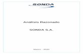 Análisis Razonado SONDA S.A. · Análisis Razonado 01 de enero de 2020 - 31 de marzo de 2020 A continuación, se presentan los resultados consolidados de SONDA S.A. y Filiales, para