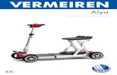 MZB - vermeiren.es · Alya 2020-03 Su producto 3 1 Su producto 1.1 Descripción El scooter Alya es fácil de manejar y está destinado principalmente para su uso en interiores. Es