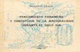 PENSAMIENTO PANAMEÑO Y CONCEPCION DE. LA. …bdigital.binal.ac.pa/bdp/pensa1.pdf · Sosa: Compendio de Historia de Panamá. Tomo I, Pana-má, 1934. Pág. 205). (6) Desde la segunda