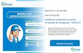 Gestión de la atención a usuarios en período de emergencia ...€¦ · Lima 24 Callao 10 Tacna 2 Junín 1 Ica 1 ... mañana, lunes 06.06.20 (en horas de la madrugada), se culminen