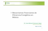 Mecanismos Financieros de Eficiencia Energética en México · Financiamiento de la Transición Energética, 2008 Para el Aprovechamiento Sustentable de la Energía, 2008 Estrategias