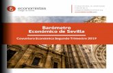 Barómetro Económico de Sevilla · para el resto del año. En cuanto a la economía nacional se confirma el dato positivo de crecimiento económico en el año 2018, aunque con una