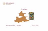 Puebla · 2020. 6. 18. · Nacional Puebla Periodo 19,583,170 591,591 Mayo 2020 Tasa de Desocupación (por ciento) 1/ 2.9 2.8 Marzo 2020 Conflictividad colectiva laboral en la Juridicción