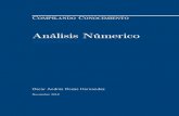 Análisis Númerico · Compilando Conocimiento Análisis Númerico Matemáticas Oscar Andrés Rosas Hernandez Noviembre 2018
