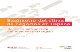 Barómetro del clima de negocios en Españamultinacionalesmarcaespana.org/wp-content/uploads/2017/11/Baro… · En la edición de 2017 se recoge la valoración y la importancia que