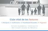 CIMe - Cicle vital - Cicle vital... Cicle vital de les factures Serveis econ£²mics / Intervenci£³ del
