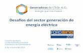 Desaosdelsectorgeneraciónde energíaeléctricageneradoras.cl/.../118/...Barometro-del-sector.pdf · Chile enfrenta el desafío de bajar los costos de la electricidad Chile: 211 [US$/MWh]