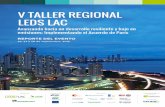 V TALLER REGIONAL LEDS LAC...2017/06/11  · V TALLER REGIONAL LEDS LAC 12 Reporte del evento 3. Mensajes Clave del Taller #1. Vínculos entre las NDCs y las estrategias de desarrollo