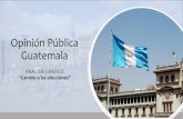 Opinión Pública Guatemala “DSFDSKJFKJBF”...presente estudio de Opinión Publica. Este con el objetivo de conocer la opinión del ciudadano guatemalteco en temas del acontecer