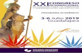 Programa Guadalajara Final€¦ · Foyer y Exposición Comercial. 20:00 a 20:20 20:20 a 20:40 20:40 a 21:00 21:00 a 22:00 CEREMONIA Y CONFERENCIAS DE INAUGURACIÓN DEL XXI CONGRESO