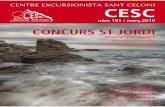 CONCURS ST JORDI · 2018. 1. 9. · CONCURS ST JORDI Muntanya i Natura Macrofotograﬁ a Patrimoni del Baix Montseny. CENTRE EXCURSIONISTA SANT CELONI Butlletí Mensual Número 151