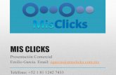 Presentación comercial Mis Clicks - Cylex · Día a día las redes sociales como Facebook están demostrando su gran capacidad para influir en las decisiones de compra de los usuarios