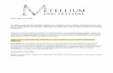 26 de agosto de 2020 EL METELLIUM MUSIC FESTIVAL REDUCE … · pases de su concierto de la III Edición del Metellium Music FesLval el 29 de Agosto en el Teatro Romano de Medellín.