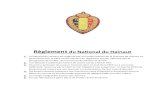 Règlement - ICLUB · 2020. 2. 24. · Règlement du National du Hainaut 1. Le National du Hainaut est organisé par le Comité Exécutif de la Province du Hainaut en partenariat
