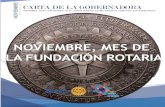 NOVIEMBRE, MES DE LA FUNDACIÓN ROTARIA€¦ · Noviembre, mes de la Fundación Rotaria 9-10 Colombia se lució con la Polio 11 Programa de Intercambio de Jóvenes 12 Visitas de la