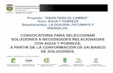 CONVOCATORIA PARA SELECCIONAR SOLUCIONES A … · 7-Plan Programa Estratégico Sobre Recursos Hídricos (Colciencias 2010 – 2019). ... STICKER DEPARTAMENTOS PILOTO Y ALIADOS RISARALDA