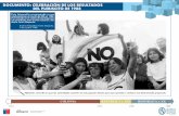 DOCUMENTO: CELEBRACIÓN DE LOS RESULTADOS DEL PLEBISCITO … · El plebiscito del 5 de octubre de 1988 marcó un cambio en la historia reciente de Chile. En 1988 la Junta Militar